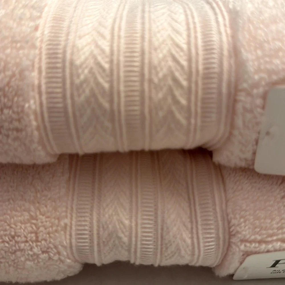 💥8pc PURELUX Luxury Bath Towel Set - Loft By Loftex - Rayon From Bamboo - Pink